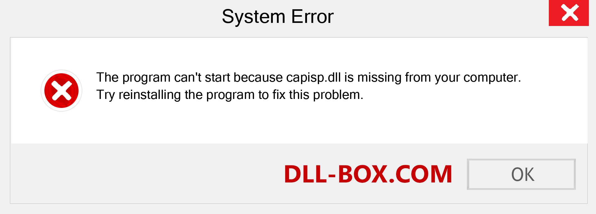  capisp.dll file is missing?. Download for Windows 7, 8, 10 - Fix  capisp dll Missing Error on Windows, photos, images